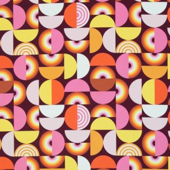 Canvas Geometric Pattern Rosa/Orangetöne by lycklig design by Swafing